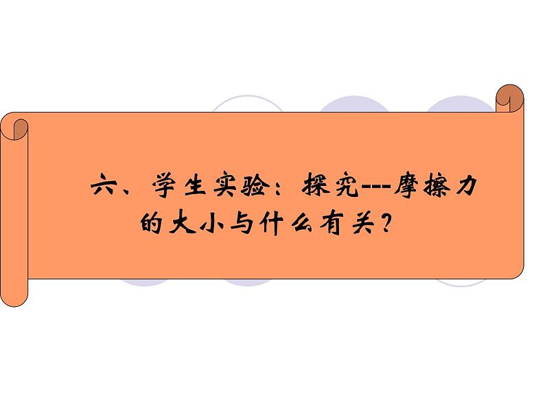 北师大版八下物理 7.6学生实验 探究 摩擦力的大小与什么有关 课件01