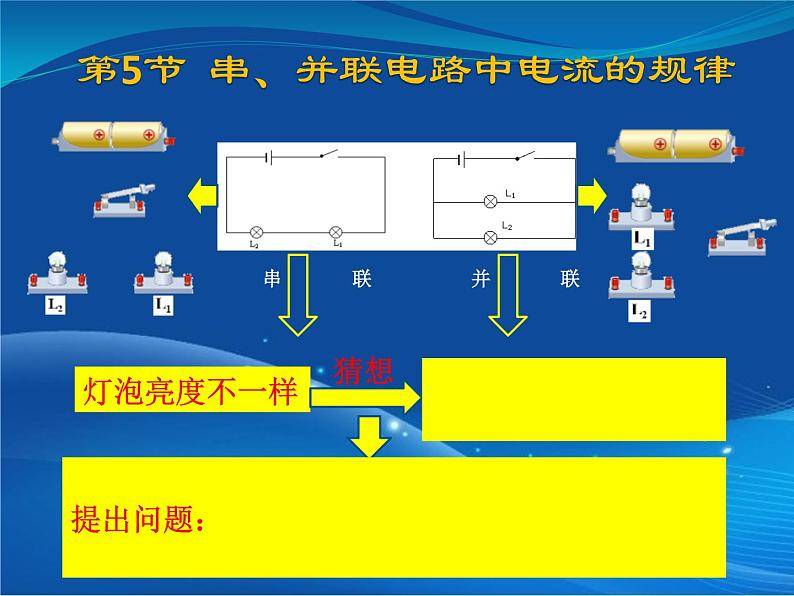 初中物理鲁科版九年级上册《探究串并联电路中电流的规律》部优课件01