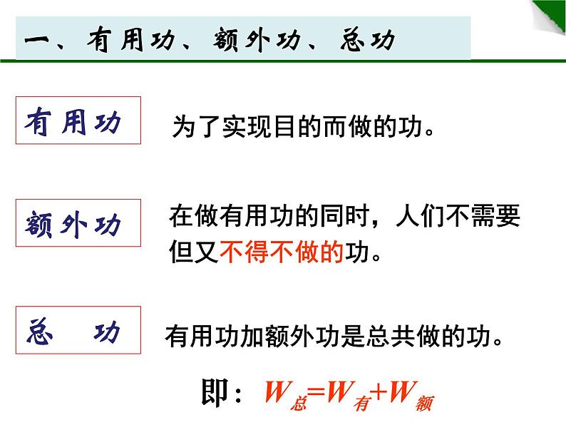 初中物理苏科版九年级上册《机械效率》部优课件第4页