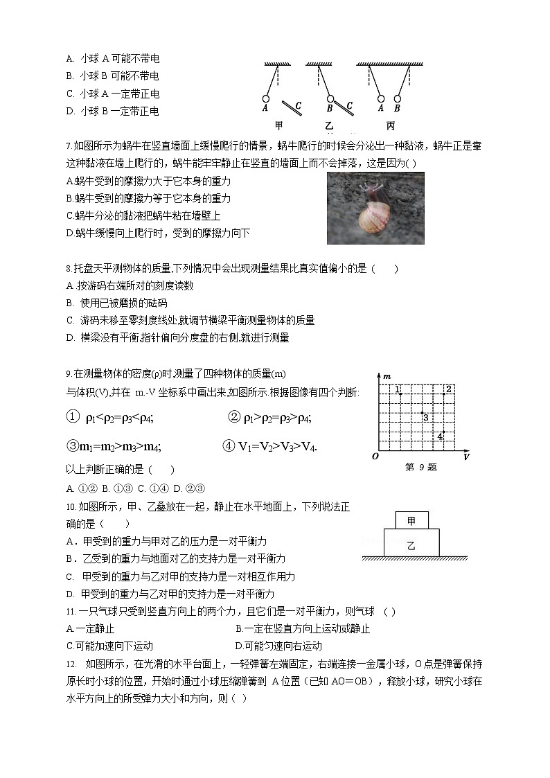 江苏省常熟市实验中学2021-2022学年八年级下学期期中物理线上教学阶段性调研测试（无答案）第2页