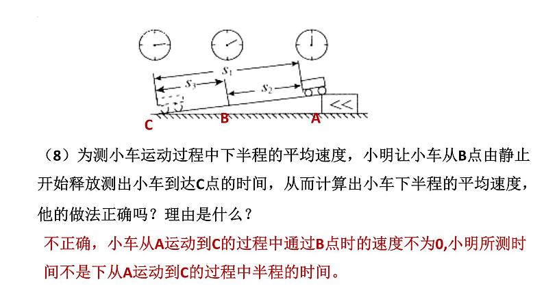 2022年中考物理复习实验题专题（力学）课件08