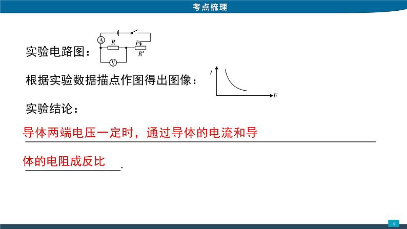 2022年中考物理专题复习课件电流与电压和电阻的关系、欧姆定律第4页