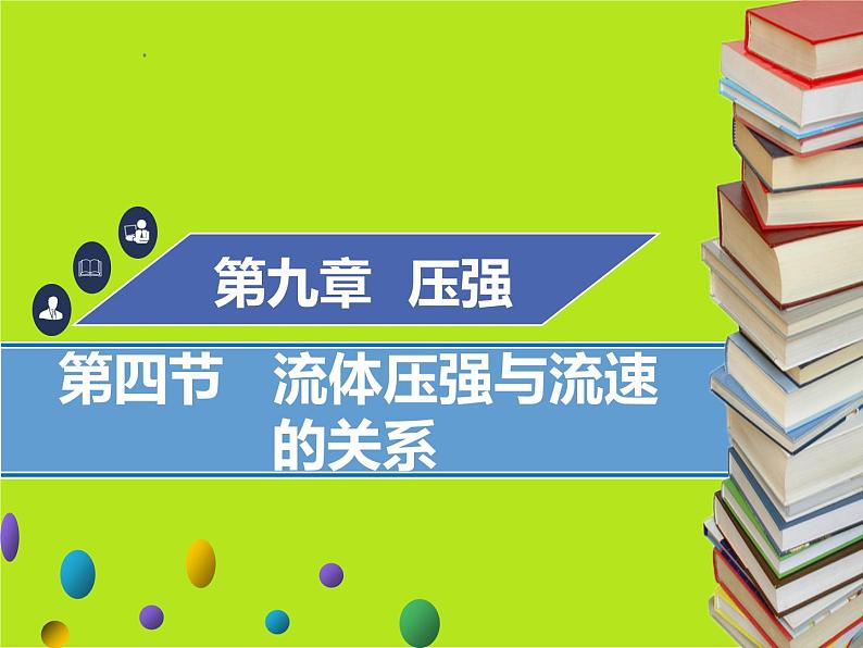 新人教版物理八年级下册第九章压强第四节流体压强与流速的关系ppt课件第1页