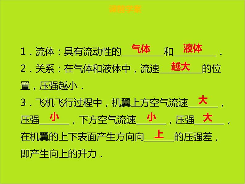 新人教版物理八年级下册第九章压强第四节流体压强与流速的关系ppt课件第4页