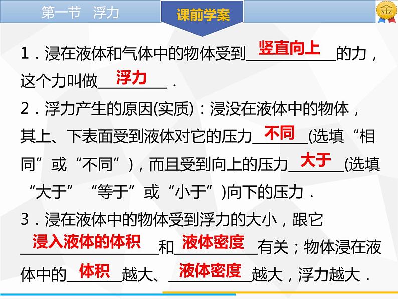 新人教版物理八年级下册第十章浮力第一节浮力ppt课件04