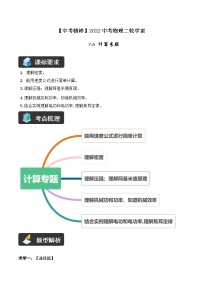 人教版中考物理二轮复习——精讲精练（7.5 计算专题）