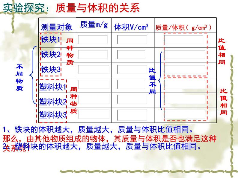 苏科版八年级下册物理 6.3物质的密度 课件第5页