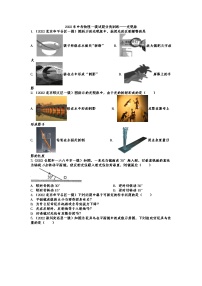 2022年中考物理一模试题分类训练——光现象