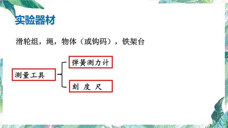 北师大 八年级下册  测滑轮组的机械效率课件PPT05