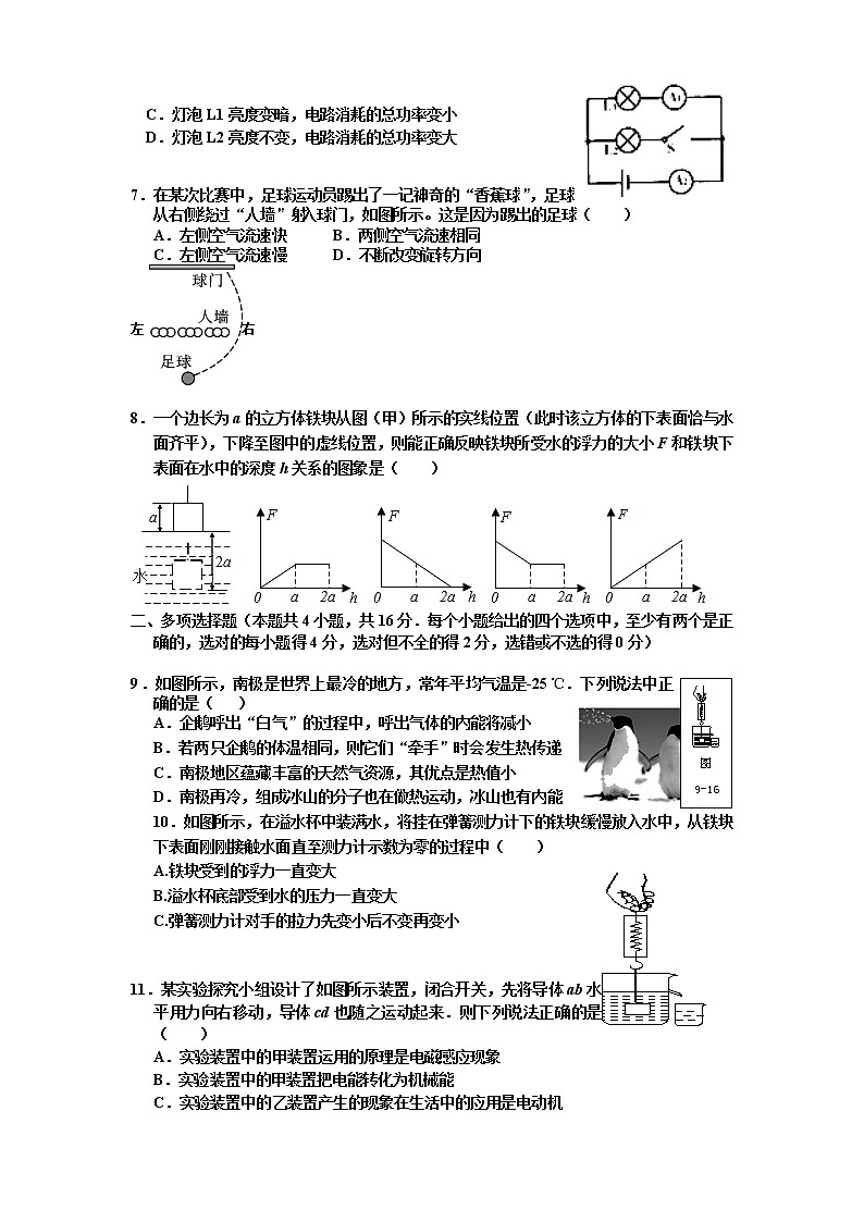 2022年山东省潍坊市中考物理模拟卷02