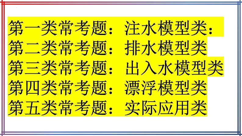 2022年中考物理复习课件----浮力五大常考题型逐个击破第2页