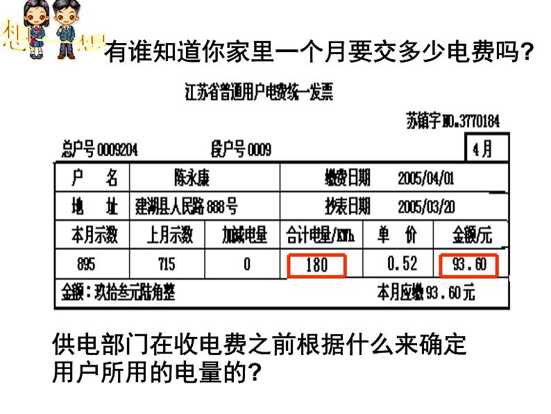 苏科版九年级下册物理 15.1电能表与电功 课件04