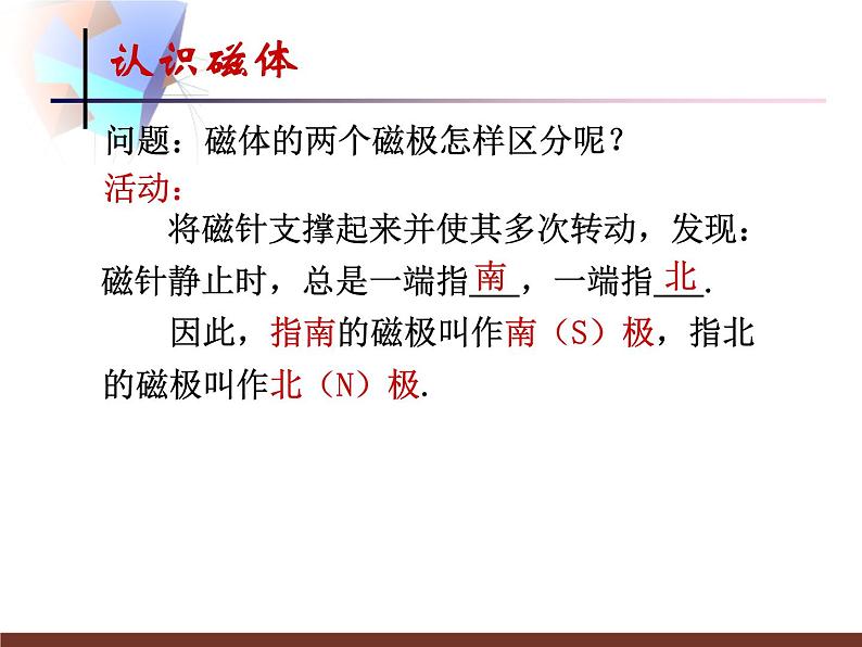 苏科版九年级下册物理 16.1磁体与磁场 课件05