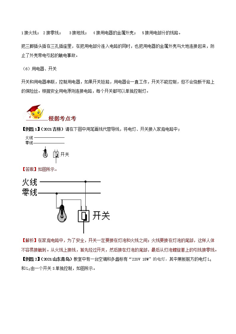 专题09  家庭电路的作图题（解析版） 第2页