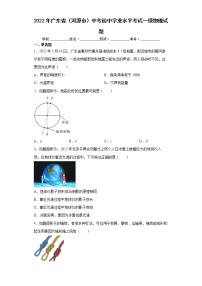 2022年广东省（河源市）中考初中学业水平考试一模物理试题(word版含答案)