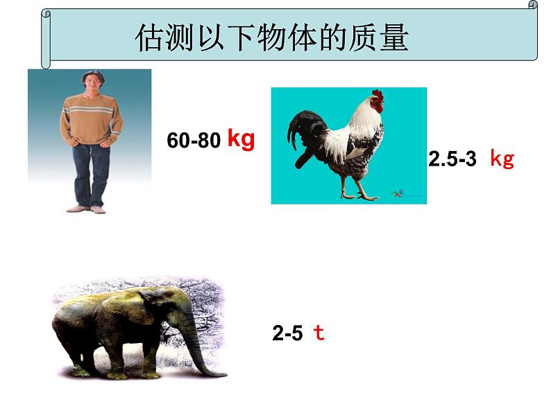 苏科版八年级下册物理 6.1物体的质量 课件06