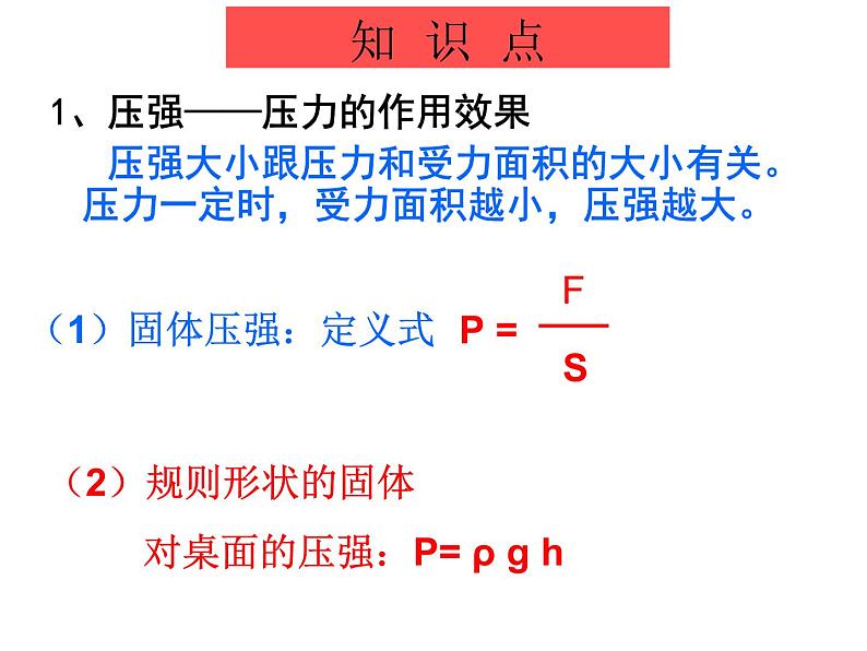 第九章压力压强培优一课件PPT02