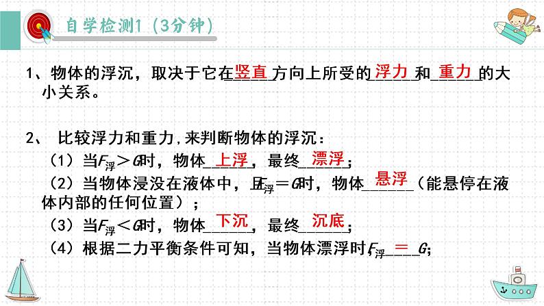 10.3物体的浮沉条件及应用（第一课时）课件2021-2022学年人教版八年级下册物理第7页