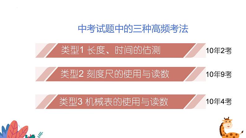 2022年中考复习二轮专题——长度与时间测量课件PPT第2页