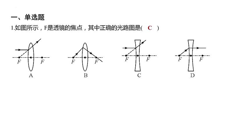 2022年中考物理复习 透镜及其应用  第1课时 透镜 凸透镜成像规律课件PPT第2页