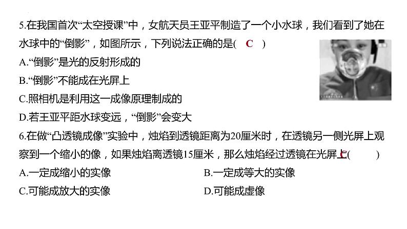 2022年中考物理复习 透镜及其应用  第1课时 透镜 凸透镜成像规律课件PPT第6页