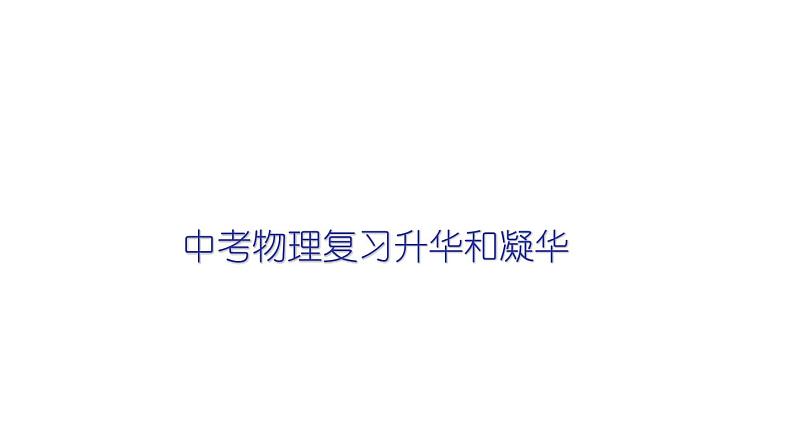 2022年中考物理复习课件-----升华和凝华第1页