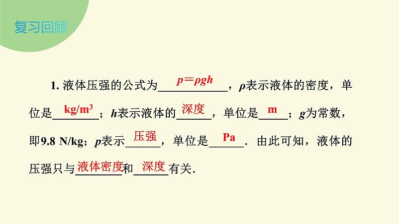 2022年中考物理复习 压强复习课件PPT第3页