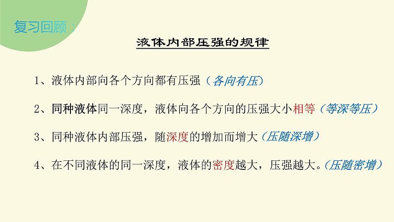 2022年中考物理复习 压强复习课件PPT第5页