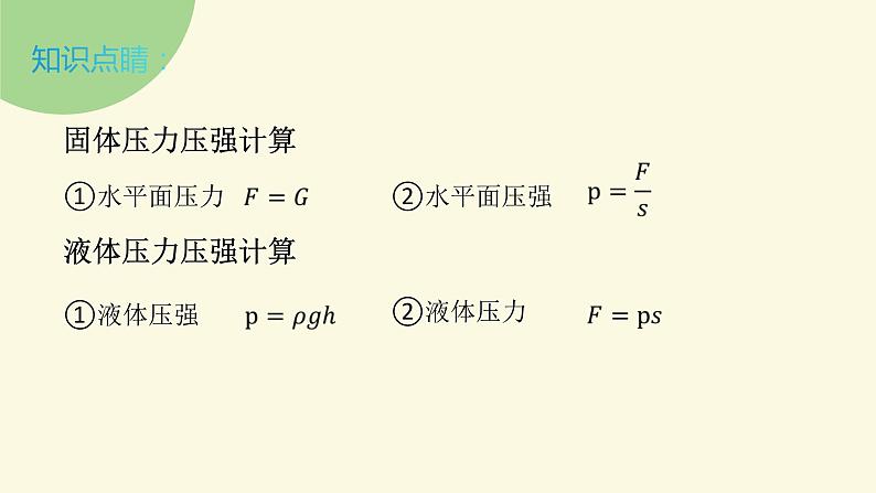 2022年中考物理复习 压强复习课件PPT第7页