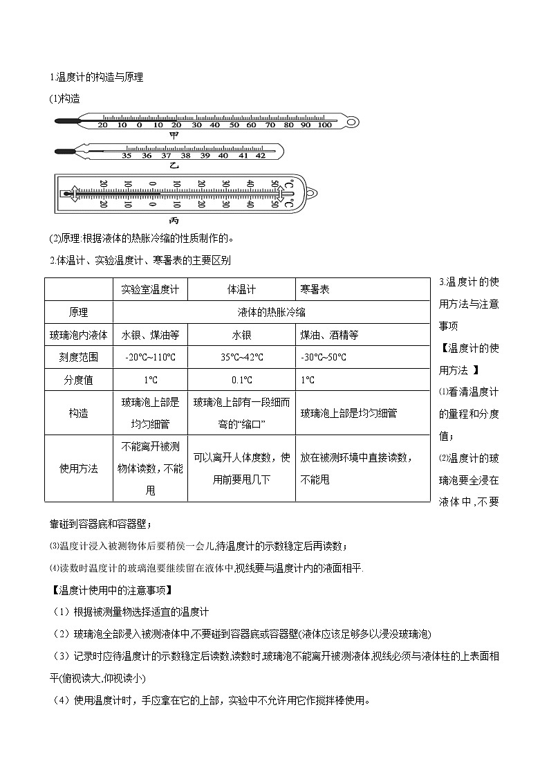 专题13 初中物理14个重要测量仪器使用与读数问题中考物理知识手册03