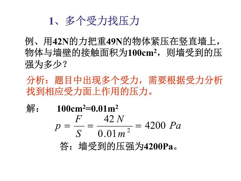 2020-2021学年人教版八年级下册物理：第九章压强总复习课件PPT05