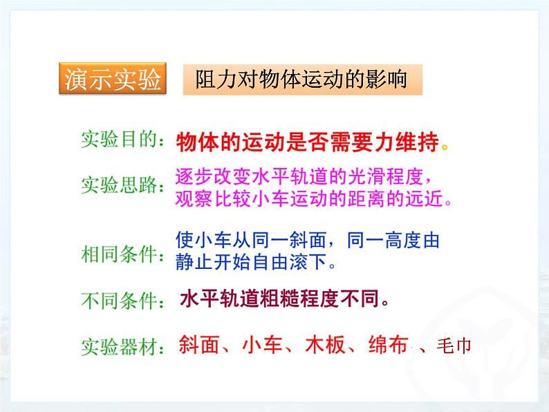 2020-2021学年人教版物理八年级下册8.1牛顿第一定律课件第5页