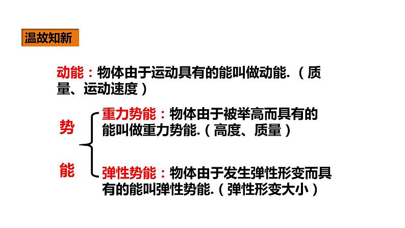 人教版八年级物理下册 ---11.4机械能及其转化（课件1）第3页