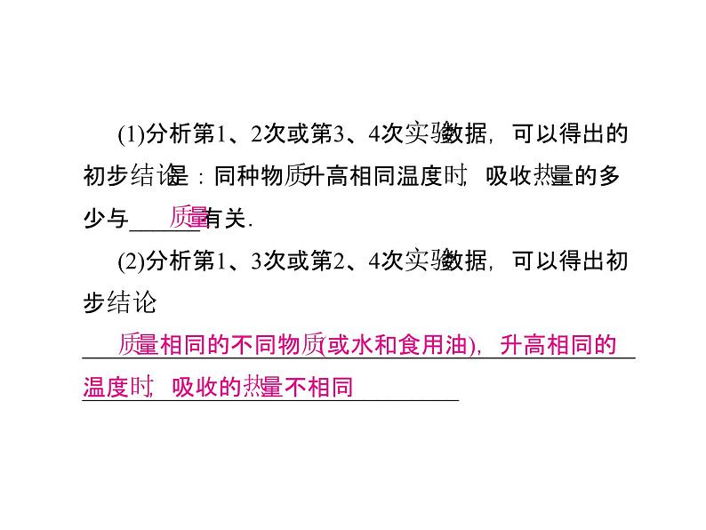 13.3第1课时认识比热容知识梳理训练课件2021-2022学年人教版物理九年级全一册第8页