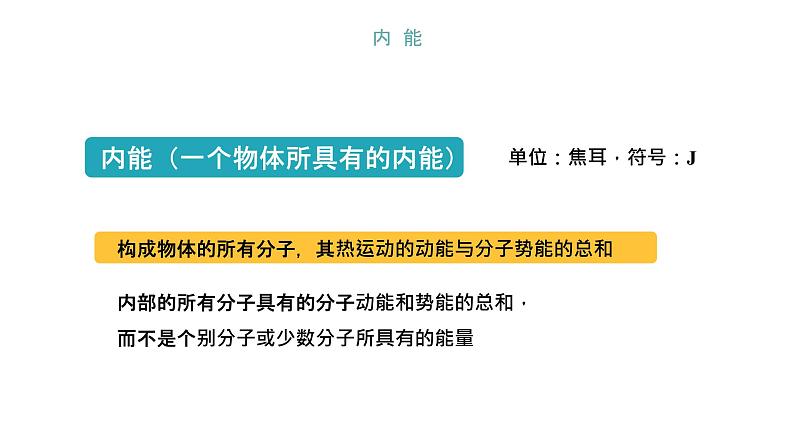 2020人教版九年级全一册同步备课：内能课件(共22张PPT)02