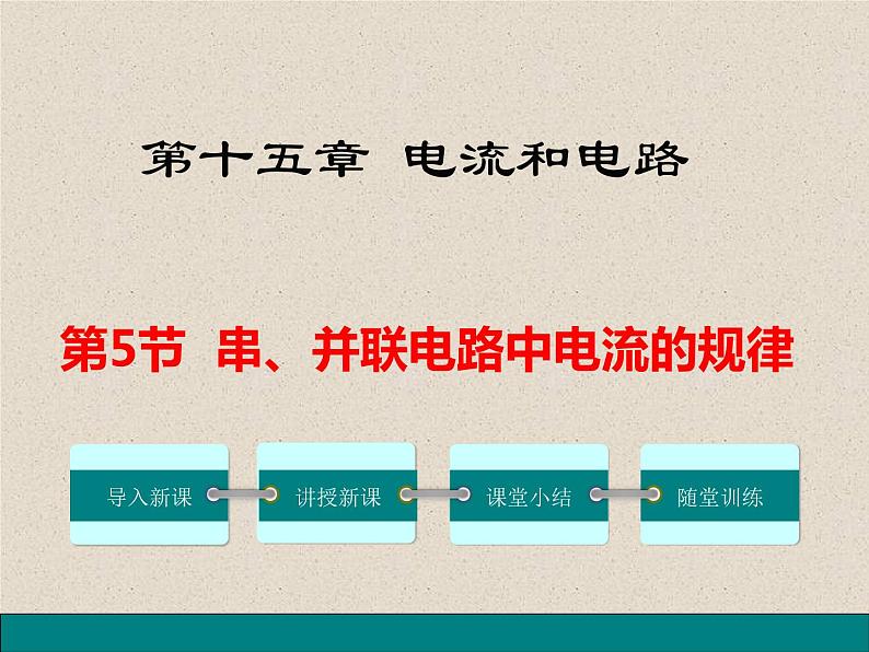 2020-2021学年人教版九年级物理全册第十五章第5节串、并联电路中电流的规律课件03