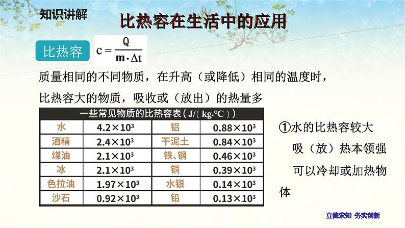 人教版物理九年级全一册教学课件-13.3比热容课件05