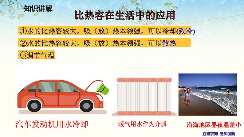 人教版物理九年级全一册教学课件-13.3比热容课件06