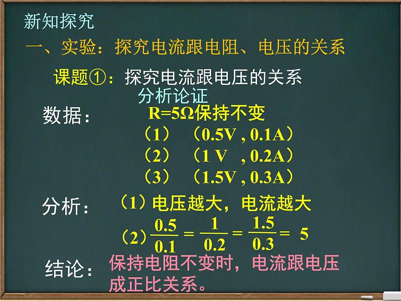 人教版九年级物理全一册17.2欧姆定律课件08