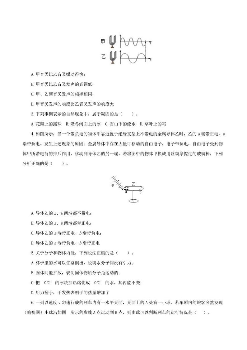 2022广东省广州市初三二模物理（含答案）练习题第2页