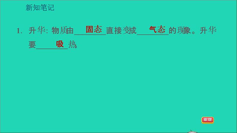 新版粤教沪版八年级物理上册第4章物质的形态及其变化4.4升华和凝华习题课件第6页