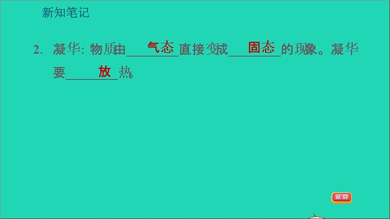 新版粤教沪版八年级物理上册第4章物质的形态及其变化4.4升华和凝华习题课件第7页