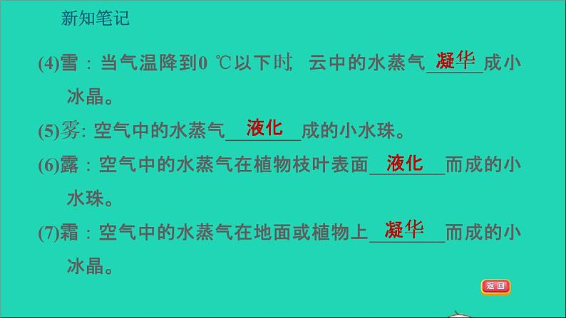 新版粤教沪版八年级物理上册第4章物质的形态及其变化4.5水循环与水资源习题课件07