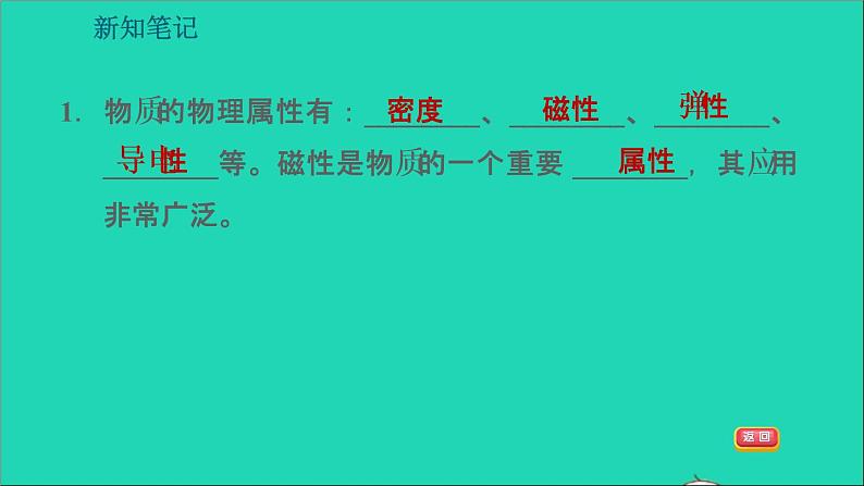 新版粤教沪版八年级物理上册第5章我们周围的物质5.4认识物质的一些物理属性5.5点击新材料习题课件第6页