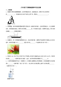 江西省抚州市八年级下学期物理期中考试试卷及答案