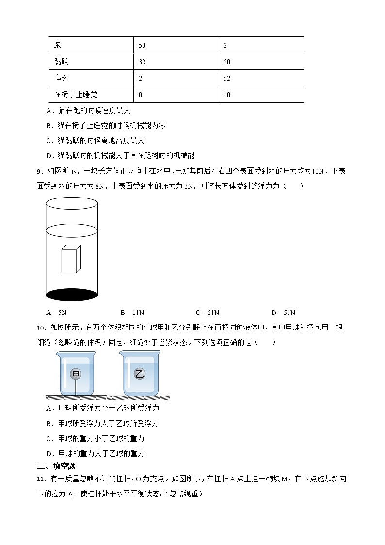 广东省广州市八年级下学期物理期末试卷及答案第3页