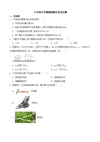 吉林省四平市八年级下学期物理期末试卷及答案