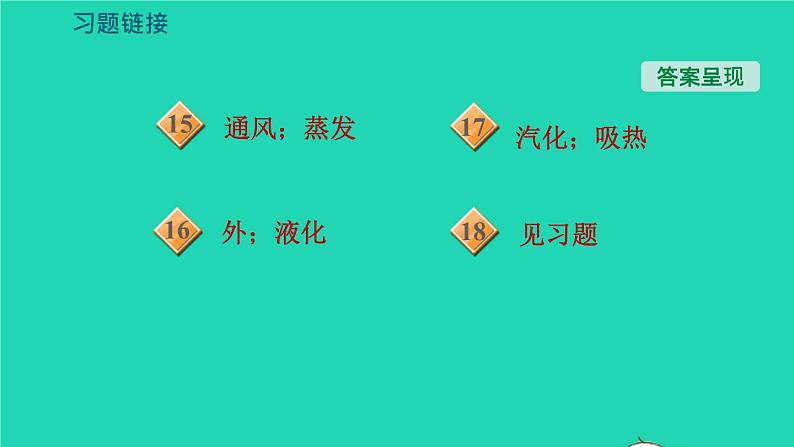 新版粤教沪版八年级物理上册第4章物质的形态及其变化专题技能训练四训练物态变化规律与应用习题课件04