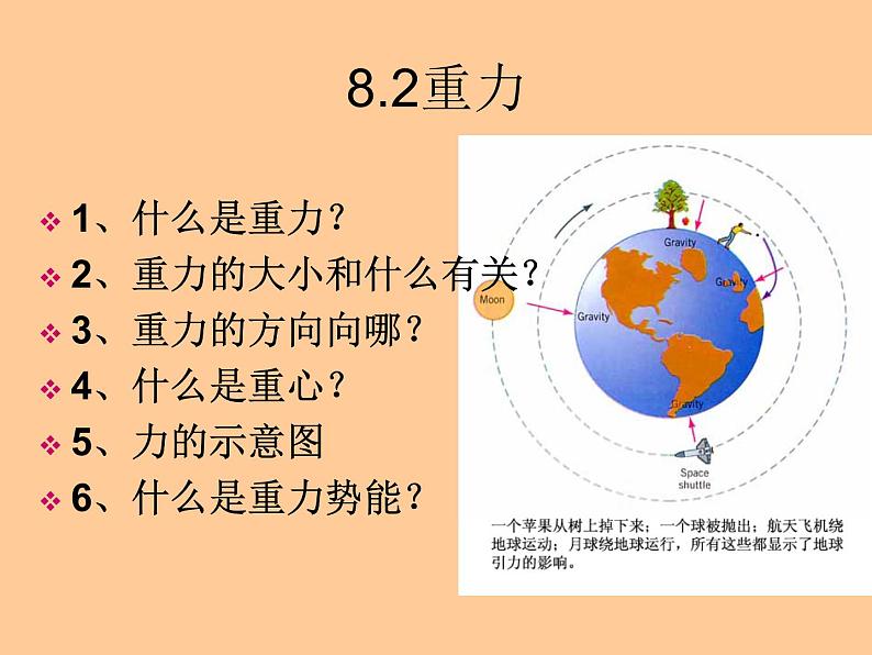 苏科版八年级下册物理 8.2重力 力的示意图 课件03