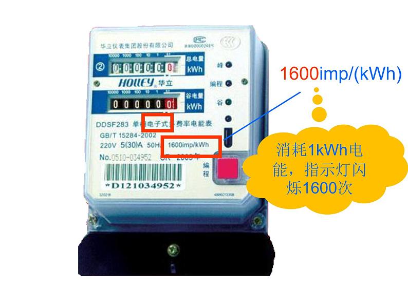 苏科版九年级下册物理 15.1电能表与电功  课件04